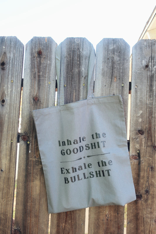 Inhale Exhale Tote Bag